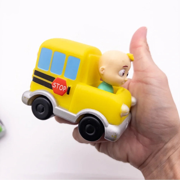 Cocomelon JJ + Yoyo Mini Vechile Lot Of 3 School Bus Ice Cream Truck Recycling - Picture 7 of 16